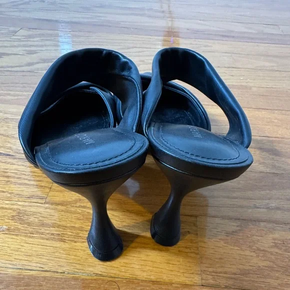 Marc Fisher Heaton Black Pointed-Toe Mule Heels 9M - Picture 3 of 7